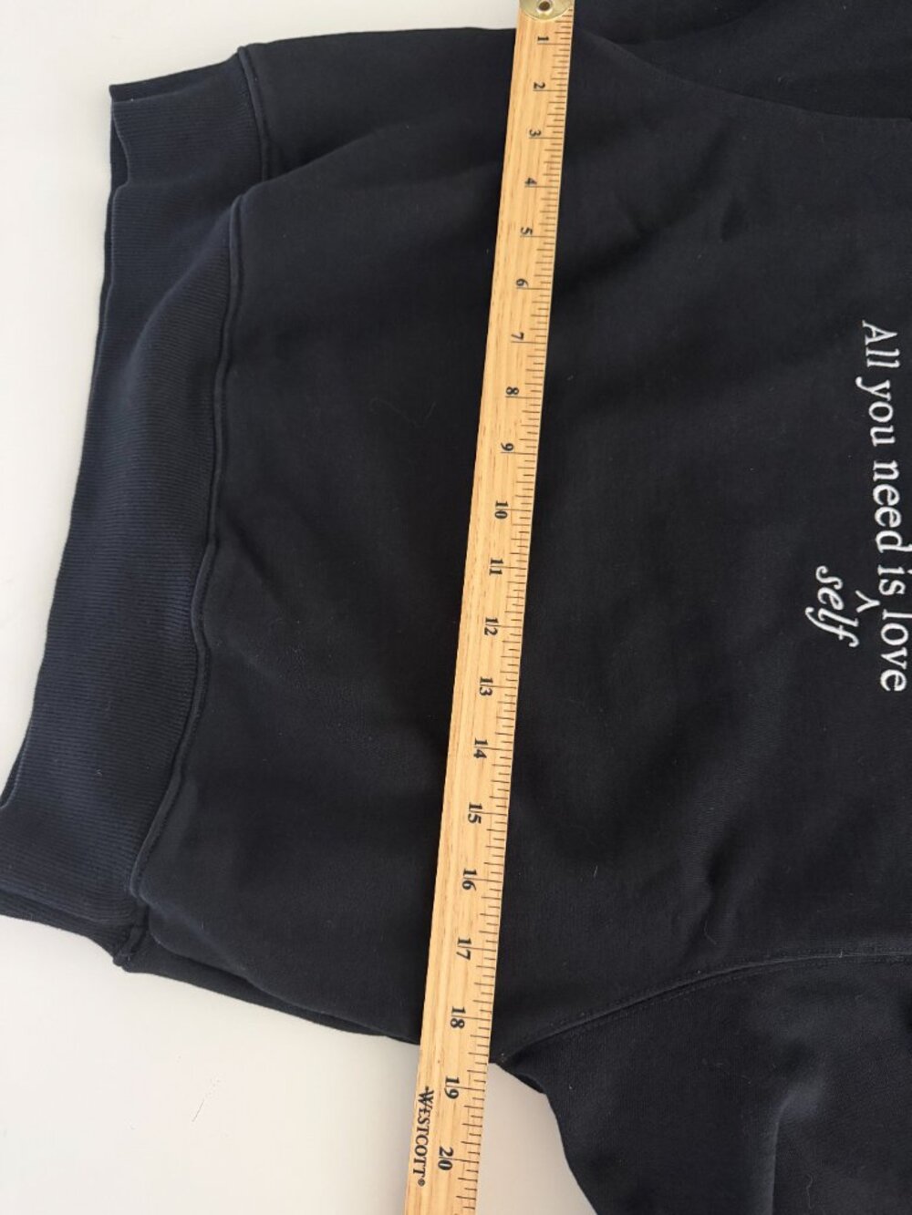 Brunette The Label "All You Need" Crew Neck Sweater - S/M - Black - Picture 5 of 9
